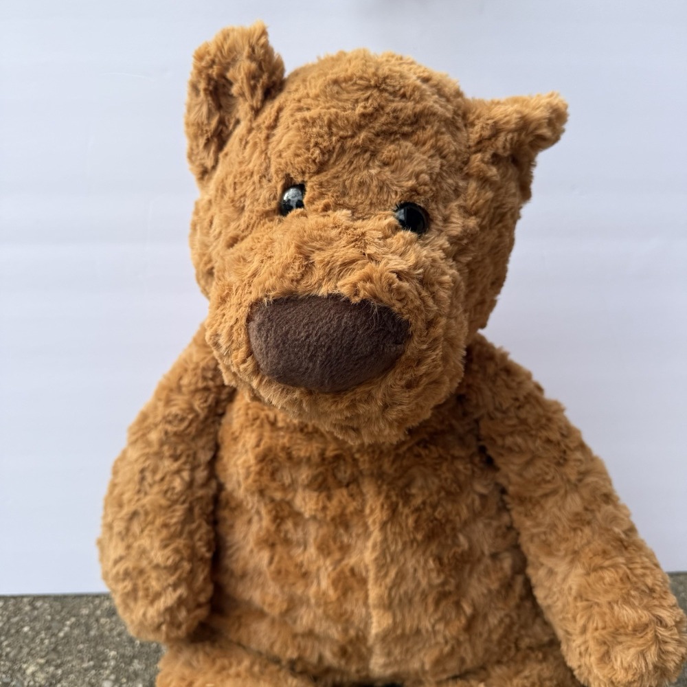 2012 Toys R Us Brown Bear Plush Floppy Minky Swirl 18" - Picture 2 of 5